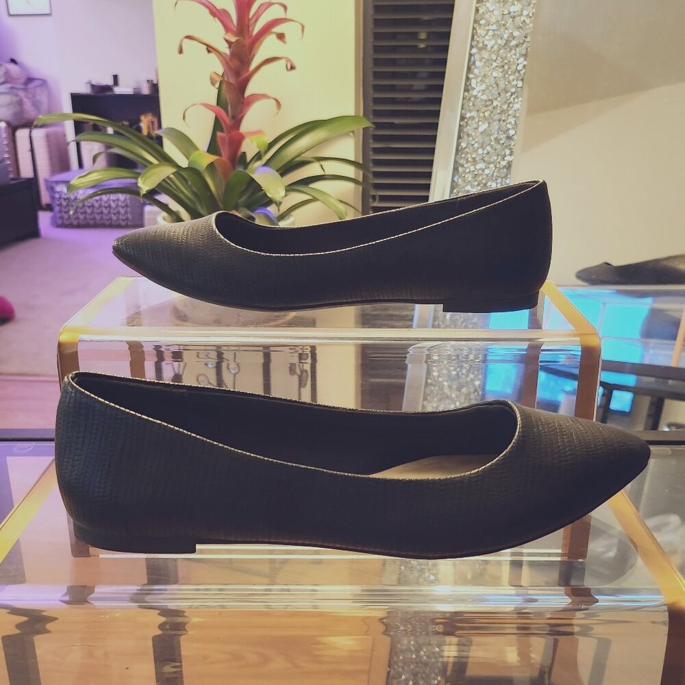 Christian Siriano Black Ballet Casual Slip On Flats